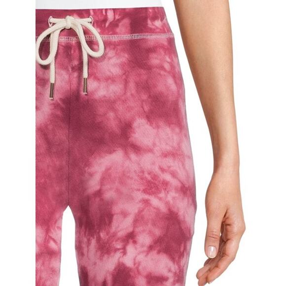 Time and Tru Burgundy Tie Dye Basic Coordinating Joggers - Picture 3 of 5